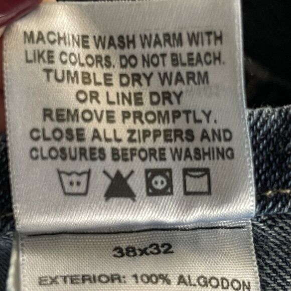 Berne Apparel Jean Bib Overalls Mens 38x32 Denim Cotton Carpenter Workwear - Picture 6 of 12